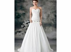 PRINCESS Sweetheart Backless Pleated Dropped