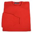 Flame Red Cashmere Crewneck Sweater