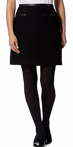  Womens Designer Black Diamond Textured Mini Skirt 20