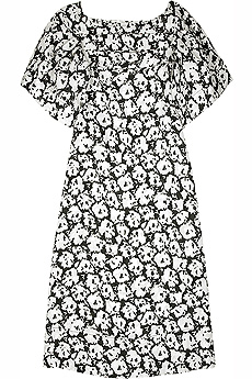 Monochrome print dress