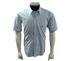 Short sleeved logo pocket shirt