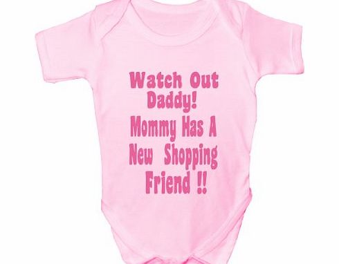 Print4U Watch Out Daddy ~Funny Babygrow~Babies Gift ~ Girls Vest Babies Clothing 3-6 pink