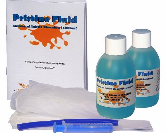 cleaning kit (120ml). Clean & unblock printhead nozzle for Epson / Brother printer