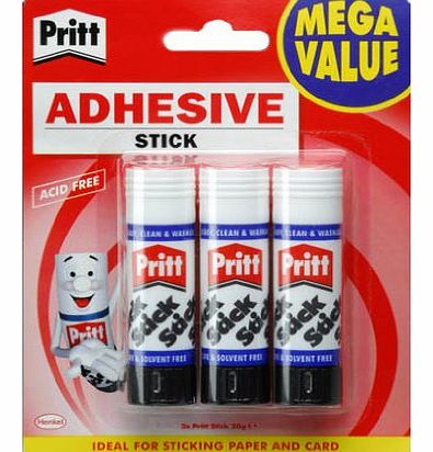 Pritt Stick Medium 22g, 3 Pack