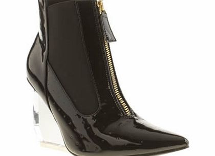 privileged Black Applause Patent Boots