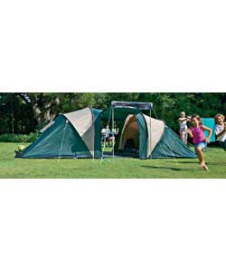 Pro Action 6 Man 2 Room Tent