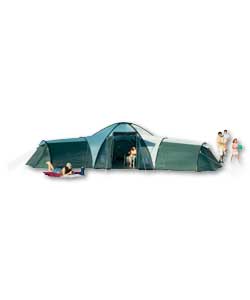 Pro Action Canberra 12 Person 3 Room Tent