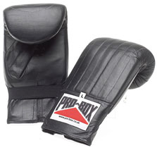 pro -Box Black Collection Pre-Shaped Punch Bag Mitts