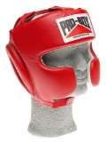Red Sparring Headguard Large