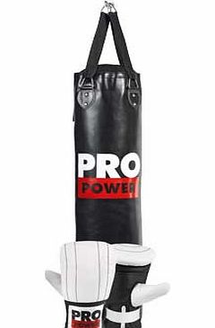 Pro Fitness 4ft Punch Bag with Gloves