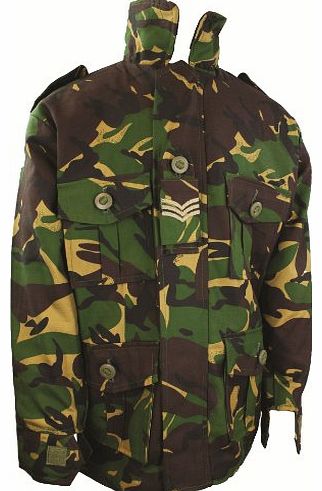 Boys 11-12 Padded Soldier Army Jacket Woodland Camouflage