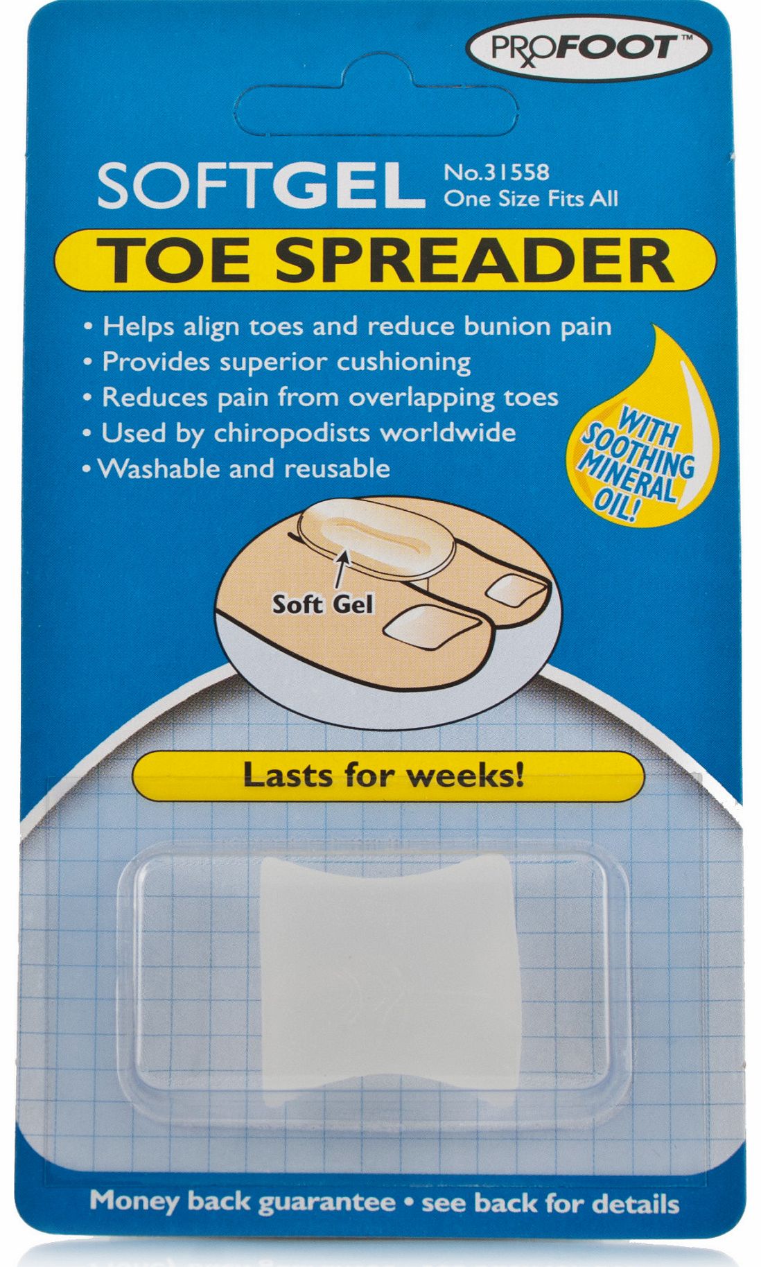 Pro-Kolin Profoot Soft Gel Toe Spreader