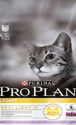 PRO PLAN Cat LIGHT with OPTI-LIGHT Rich in Turkey, 3kg