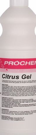 Prochem Citrus Gel. A Spot Remover For Oil, Grease, Tar, Gum and Oily Spots On Carpets (1 Litre) - Comes Wit