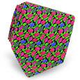 Prochownick Green and Purple Flowers Printed Silk Tie