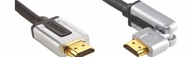 Profigold 2m Rotatable High Speed HDMI Cable with 99.996 Percent OFC Copper and 24K Hard Gold Connectors
