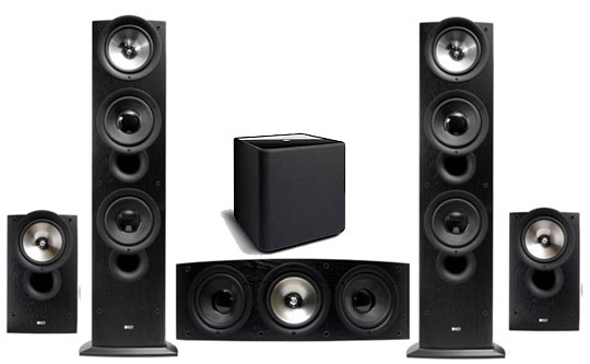 Profigold KEF Q Series AV 90 Speaker Package - Black Ash