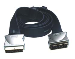 PGV782 1.5m Flat Cable Scart Lead