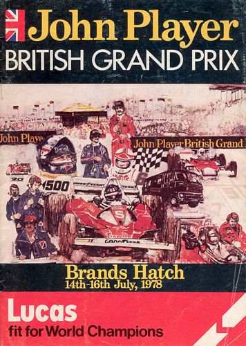 British Grand Prix 1978 Brands Hatch Timing Booklet
