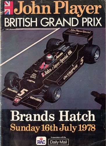 Programmes and Other Books British Grand Prix 1978 Official Programme