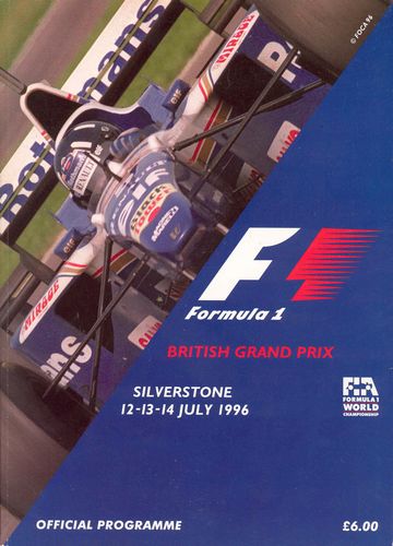 Programmes and Other Books British Grand Prix 1996 Race Programme
