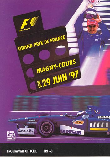 British Grand Prix 1997 Timing Card