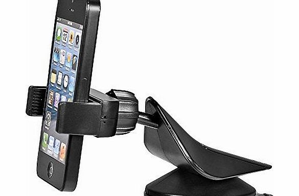 PROgripperTM Universal Car Phone Holder, Phone Holder, Car Mount Holder, Smartphone Cradle for Windshield amp; Dashboard for Samsung Galaxy Mega, music, S5, S4, S3 / iPhone 6 plus, 6, 5S, 5S, 4s / LG