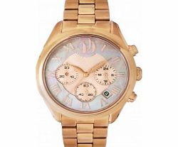 Project D Ladies Chronograph Rose Gold Watch