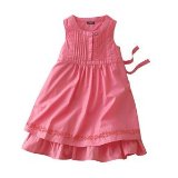 Promod A lheure anglaise girls cotton voile dress pink 138