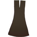 American Apparel - Baby Rib Cut-Out Dress, Brown, One Size