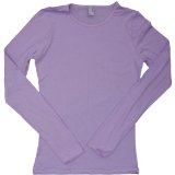 Promod American Apparel - Sheer Jersey Long Sleeve T, Lavender, L