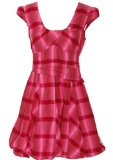 Promod Firetrap Oxford Check Dress Pink M