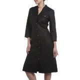 Promod Laura clement long safari-style shirt-dress black 012