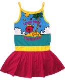 Little Miss Chatterbox Vest Dress 4 to 5 Years Raspberry with Banana