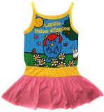 Little Miss Giggles Vest Dress 6 to 7 Years Candy Floss with Banana