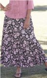 Promod Penny Plain - Rose 10long Wild Rose Crinkle Skirt