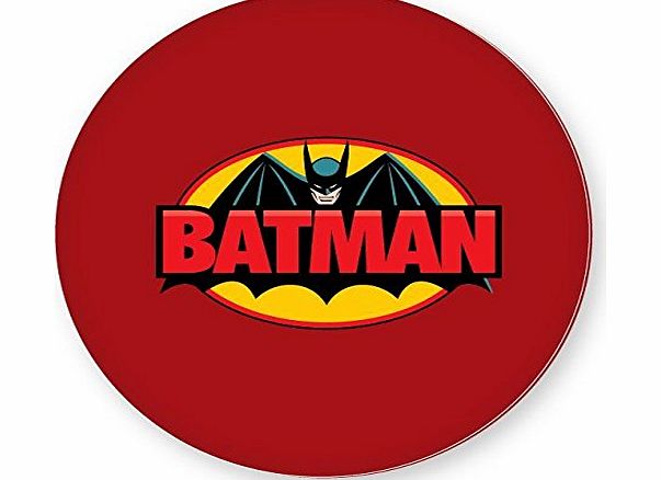 Promofix Retro Batman Symbol Superhero Vintage Comic Book Button Pin Badge - 38mm Plastic