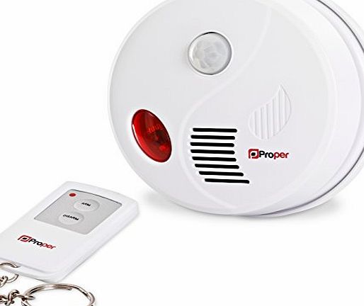 Proper Security Ceiling 360 degree Motion Sensing Alarm with Remote Control