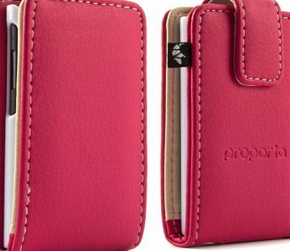 Proporta iPod nano 7G Flip Tough Protective Case Cover Matte Faux Leather Style PU Pleather iPod nano 7th genaration case cover With Lifetime Exchange Warranty - Pink