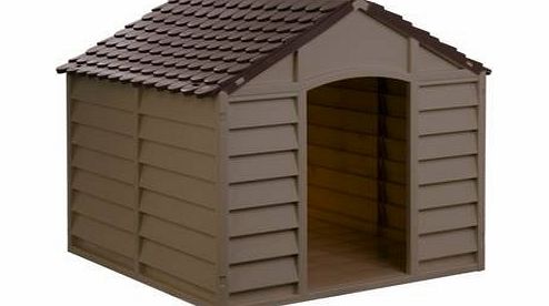 Proqom Dog Kennel durable plastic (Mocha)