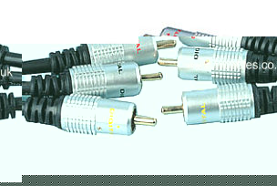 Prosignal 2m 3x Phono - 3x Phono Video & Stereo Audio Cable