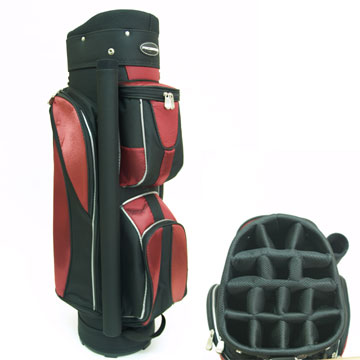 Golf 14 Way Divider Bag Black/Burg
