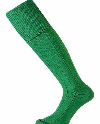 Kids Mercury Plain Football Sock - Emerald, Size 12/2