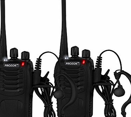 4Pack Walkie Talkie Headset Two Way Radio 2 Long Range Security Patrol Police HM