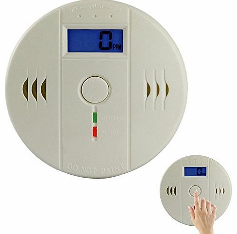 LCD Display Carbon Monoxide Detector Monitor Gas Alarm Detector - Monoxide Protector Alarm CO Alarm Warning Detection