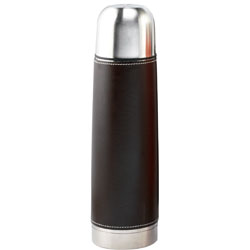 Leather Look Stainless Steel Flask 0.7Ltr
