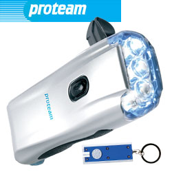 Proteam Wind-Up Torch with FREE LED Key Ring