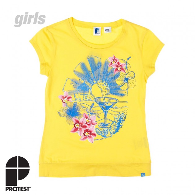 Protest Girls Protest Sundays JR T-Shirt - Yellow Page