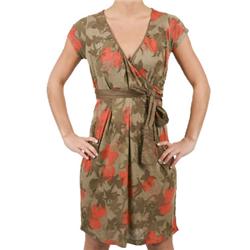Protest Ladies Skyline Wrap Dress - Mud