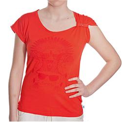 Womens Greystroke T-Shirt - Scarlett Red
